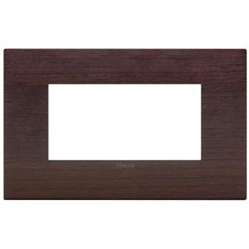 Placca Illuminazione Classica 4 Moduli in Wengé Vimar Arkè 19654.41