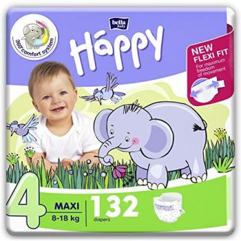 Bella Happy Couches pour bébé, taille 4 (8-18 kg), 132 unités