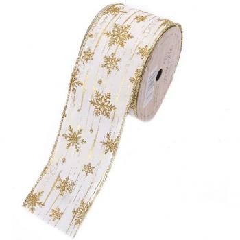 Ruban Transparent Paillette Flocon 50 Yds – Idéal Mariage, Noël & DIY