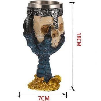 Tasse de Vin en Forme de Crâne