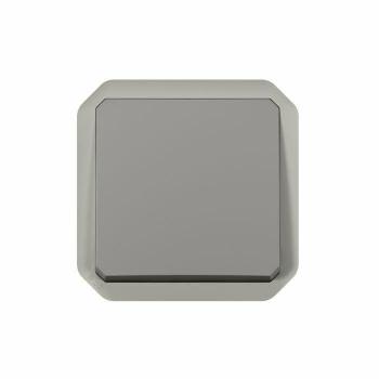 Poussoir gris Plexo Legrand
