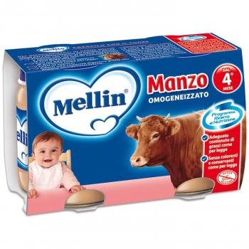Omogeno di Manzo Mellin 2x120g