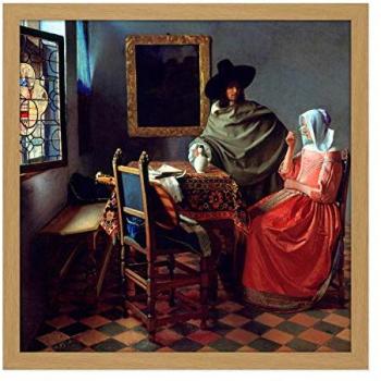 Artery8 Light Oak Frame: Van Delft “Glass of Wine” 16x16