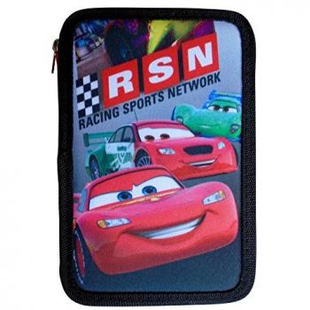 Estuche de lápices Cars Disney con tres compartimentos