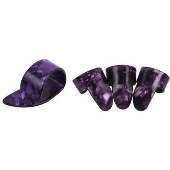 4 Stück Kunststoff Gitarre Finger Picks Daumen-Plektren für Bass
