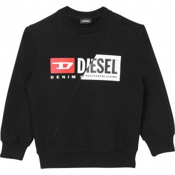 Felpa nera Diesel Kid in cotone SGIRKCUTY
