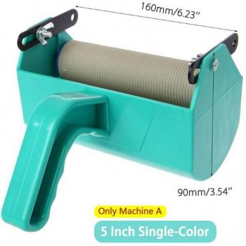Herramientas de pintura para decoración de paredes con flores, set de rodillo de goma de 5 y máquina para papel tapiz 3D