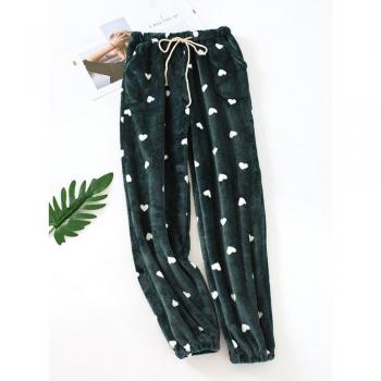Süße Flanell Knöchelhose