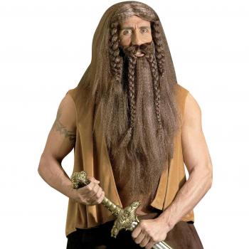 Perruque de Barbier Marron – Barbe et Moustache
