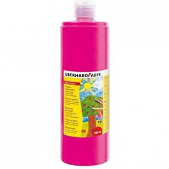 Eberhard Faber Auswaschbare Fingerfarbe Flasche, Magenta Hell, 750 ml