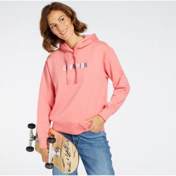 Felpa con cappuccio rosa Champion donna