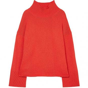 Marc O'Polo Stehkragen Strickpullover, rot, XS