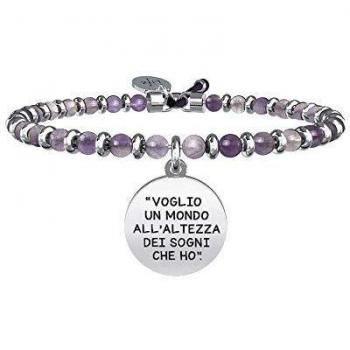 Collana Unica con Design Multicolore e Pendente VOGLIO VOLERE