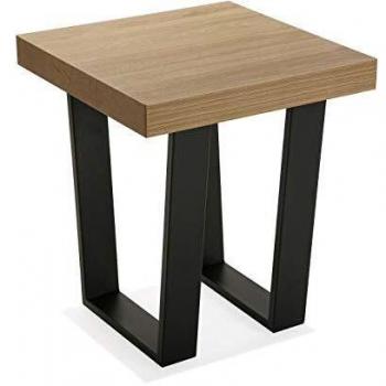 Versa 21940003 Stehtisch Agam – Kombinationsmöbel aus Metall und Holz in Schwarz
