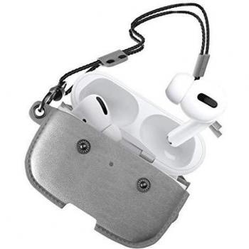 Funda de Cuero Ecológico para AirPods Pro