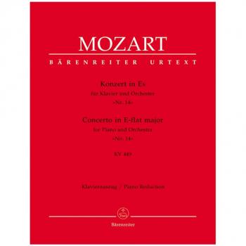Concierto para Piano nº 14 en Mib Mayor K. 449 de Mozart para 2 Pianos a 4 manos (Urtext)