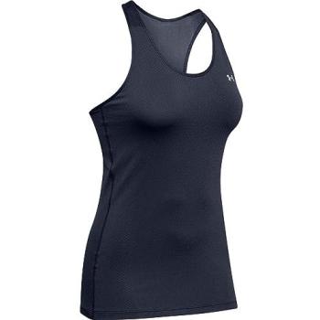 Midnight Navy/Metallic Silver Heatgear Racer Tee – Under Armour L Female