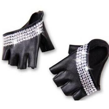 Men's DIY Hip-Hop Fingerless Gloves