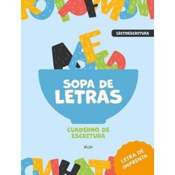 Sopa de letras. Cuaderno de escritura (letra de imprenta)