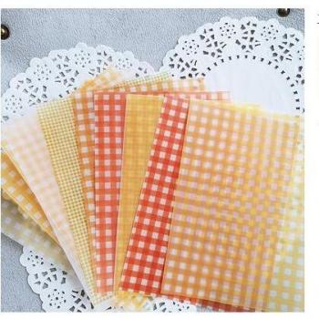 12 Uds. Papel Scrapbooking Vintage con Cuadrícula y Flecos Morandi