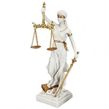 Design Toscano Themis La dea bendata della giustizia Statua regalo per