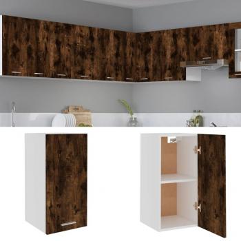 Smoked Oak Hanging Cabinet 29.5x31x60 cm Engineered Wood