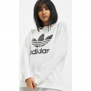 Adidas Originals Damen Trefoil Sweatshirt Weiß Regular Fit