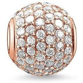 Thomas Sabo Multicolor Rosegold Zirconia Charm Pendant for Women, ONE SIZE