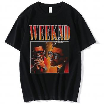 Top casual The Weeknd 2.0 – Tendance 90s couleur noire XXL