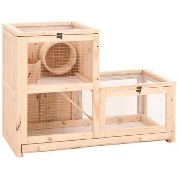 Enclosure de Hamster em Abeto 81x40x60 cm – VidaXL