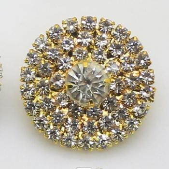 ZMASEY 5pcs/lot 25mm Shank Rhinestone Buttons for DIY Accessories