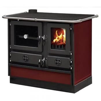 Interstoves Cuisinière à bois MAGNUM MBS en fonte Sortie côté gauche Rouge Taille unique