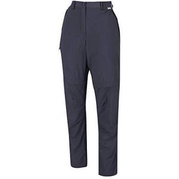 Regatta Women's Chaska Zip-Off Hiking Pants in Grey, 20 Inch Waist