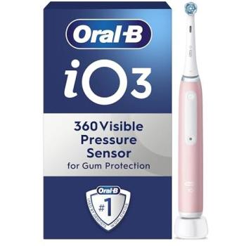 Oral‑B iO 3 Pink Rechargeable Electric Brush for Adults
