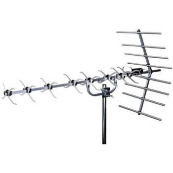 Silver 48‑Element 4G‑Filtered Loft/Outdoor Digital TV Antenna – Model SLx 27884D4 – High Gain Wideband Freeview HD