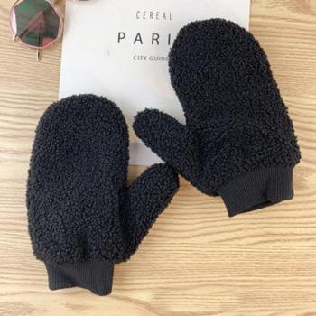 Frosty Fleece: Women's Warm Cartoon Knit Mitts