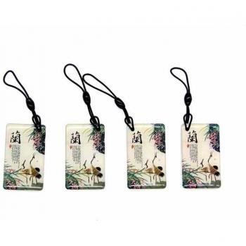 Rewritable Orchid Pattern RFID Keyfob