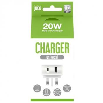 Juice 20W USB A/C Fast Charger
