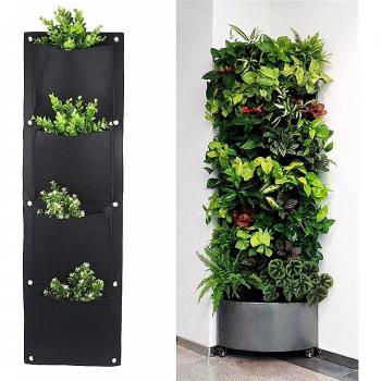 Filz-Gartenwand mit 4 und 7 Fächern
