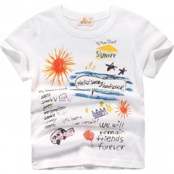 T-shirt Blanc À Manches Courtes pour Bébé Garçons P31
