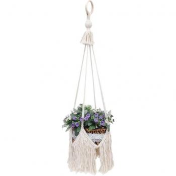 Natural Cotton Rope Hanging Plant Holder