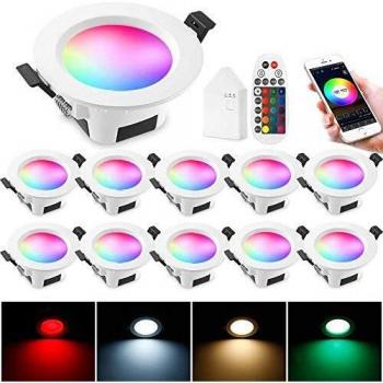 RGBWC LED Einbaustrahler 5W Dimmbar mit Smart Touchscreen