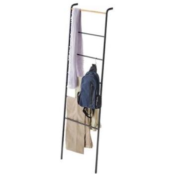 Échelle de rangement contemporaine – Bois noir – 160 cm