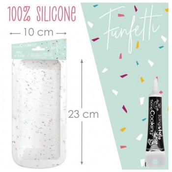 Stampo in Silicone Rettangolare per Torte 27 cm + Penna Glassa Nera
