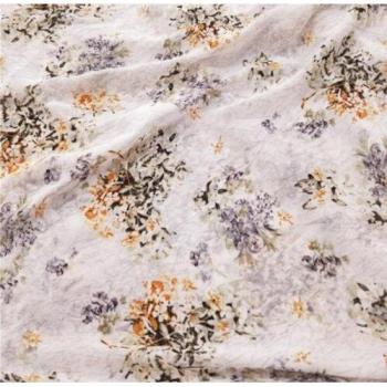 Chemisier d'été en mousseline de soie à fleurs