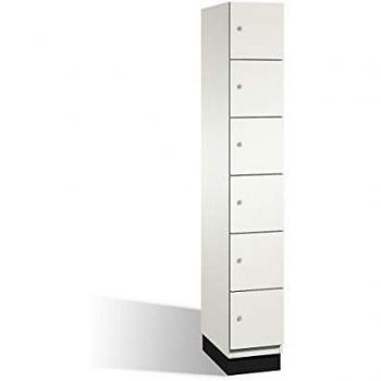 Armadietto Cambio C+P con porte in acciaio verniciato bianco