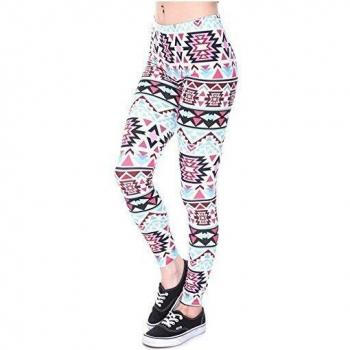 High Waist Quick-Dry Aztec Leggings for Women