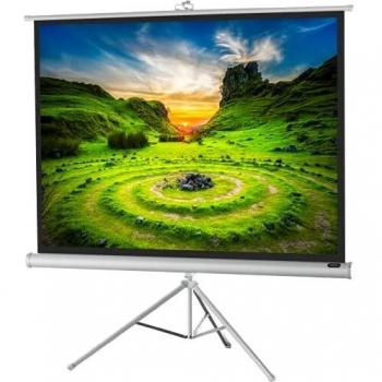 White tripod screen 4:3 ratio