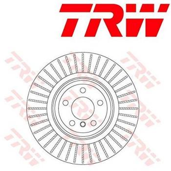 TRW Rear Brake Disc Rotors for BMW 5 Series F07 550i