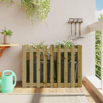 VidaXL Arriate elevado jardín valla madera impregnada pino 100x50x70cm